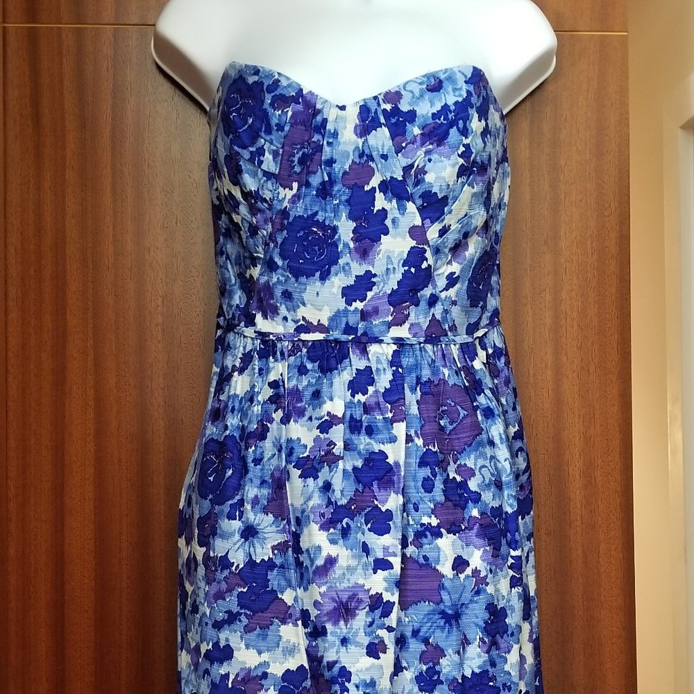 NWT Shoshanna blue floral pattern dress size 12